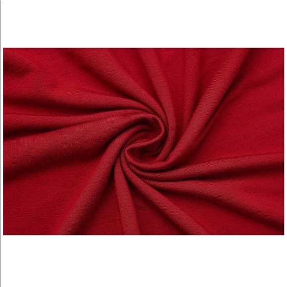 Maternity bodycon dress super expandable comfy red - Picture 7 of 8